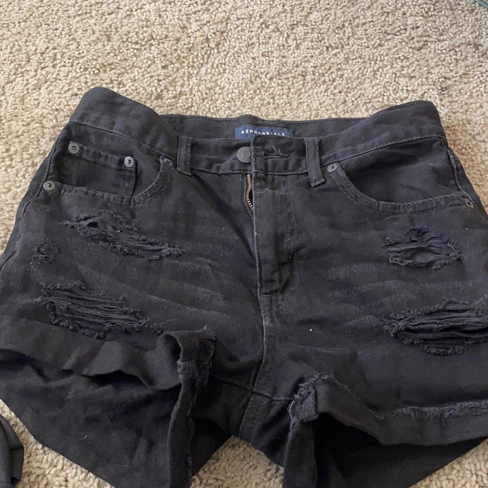 Mom shorts. Black